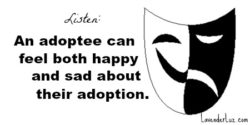 happy sad about adoption