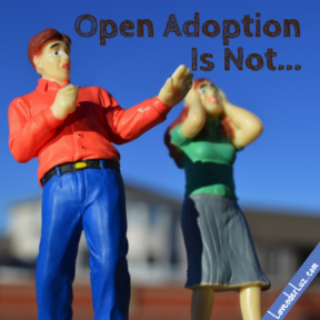 two figures afraid of open adoption