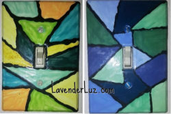 art therapy yellow green blue