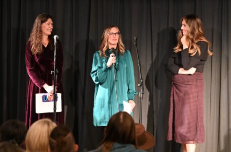 Lori Holden, Sara Easterly, Kelsey Ranyard reading Adoption Unfiltered at Seattle launch