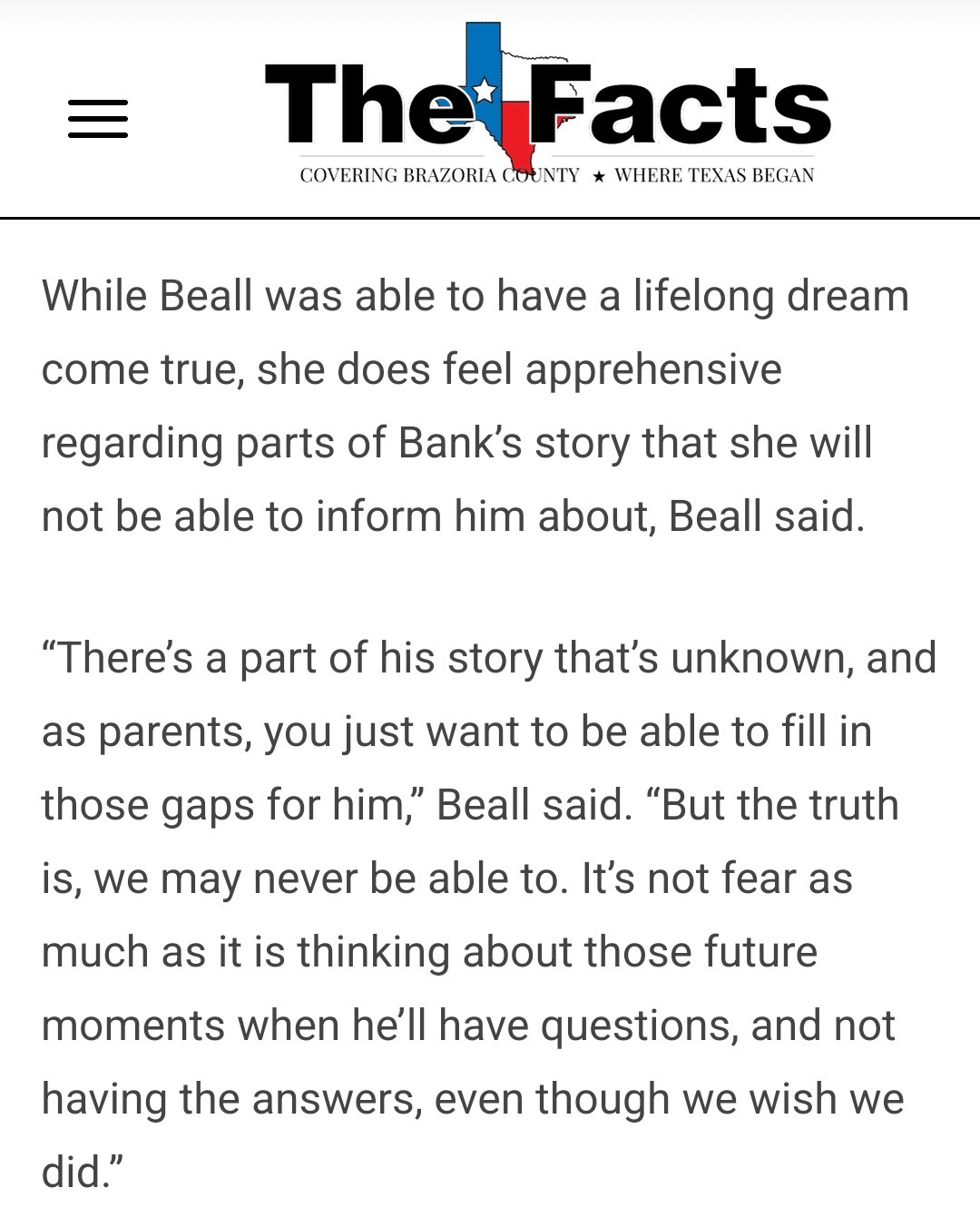 as parents, you just want to be able to fill in those gaps for him.